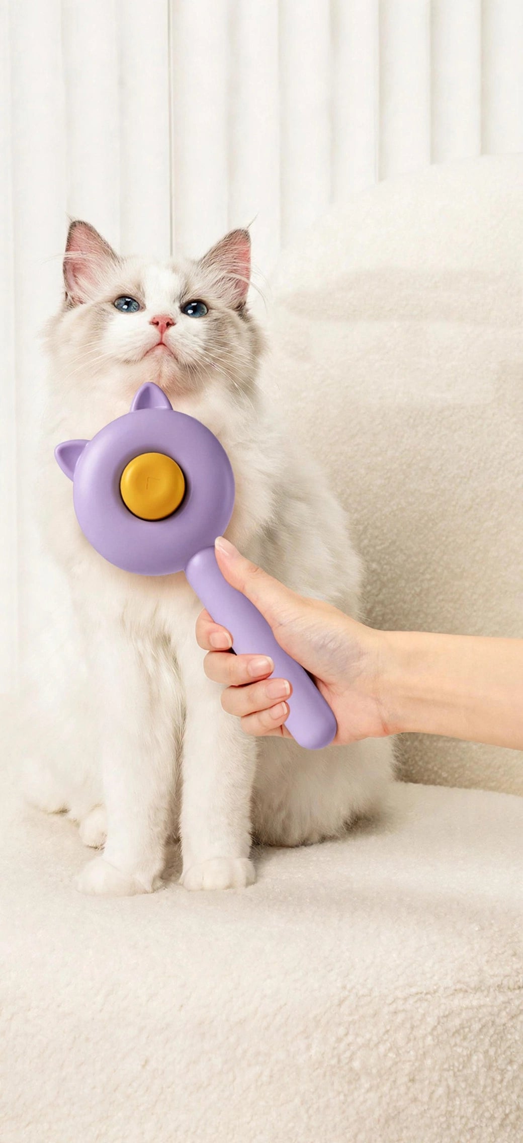 Spazzola Magica 2-in-1 per Cani e Gatti - Massaggio e Rimuove Peli | Zampa Felice