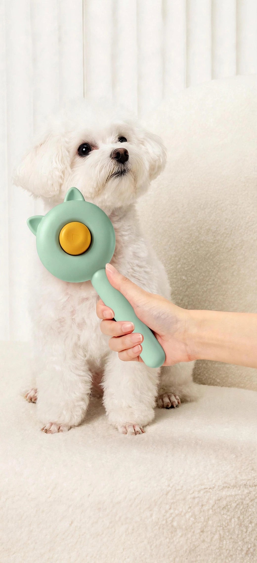Spazzola Magica 2-in-1 per Cani e Gatti - Massaggio e Rimuove Peli | Zampa Felice
